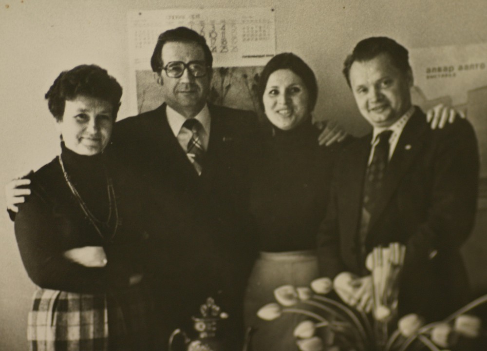 Отдел промышленности: Т.Л. Егорова, В.Д. Курапин, Т.А. Пунько, Ю.П. Беляков. Начало 1980-х