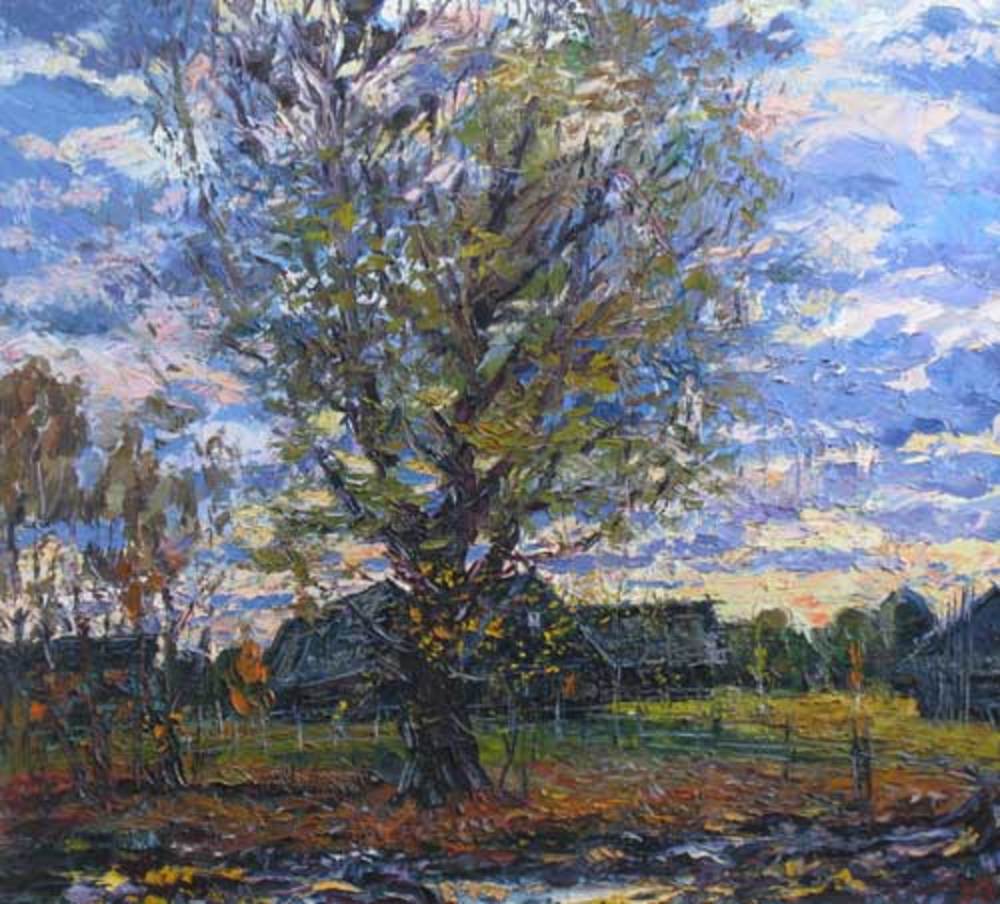 В.В.Теплов. Синий вечер. 2005. 100х112. Х.,м.