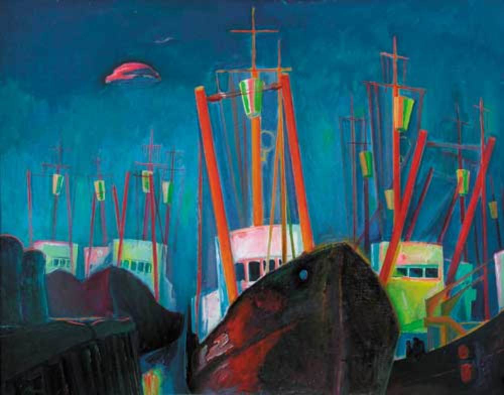 А.А.Карих. Облако Дельфин. 1980. 77х100. Х.м.