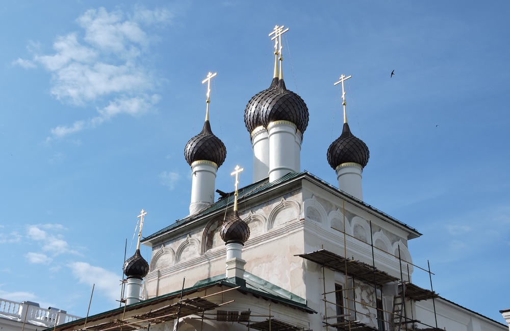 Новые главы Спасо-Пробоинского храма. 2018. Фото А.Григорьева.