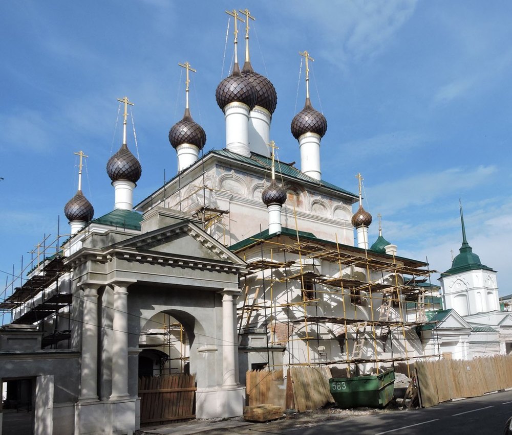 Реставрационные работы на Спасо-Пробоинском храме. 2018 год. Фото А.Григорьева.