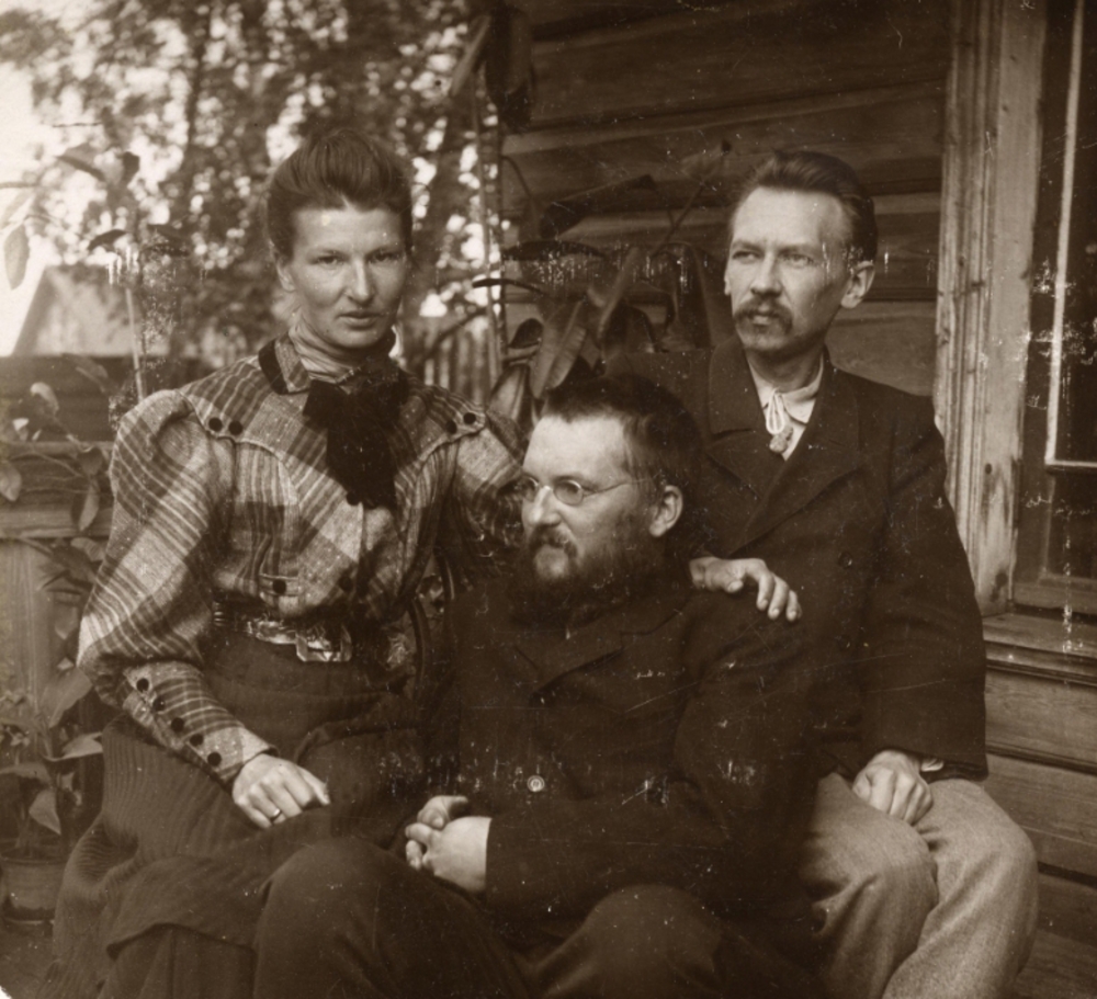 Алексей Алексеевич Ухтомский с сестрой Елизаветой и её мужем А.Переславцевым