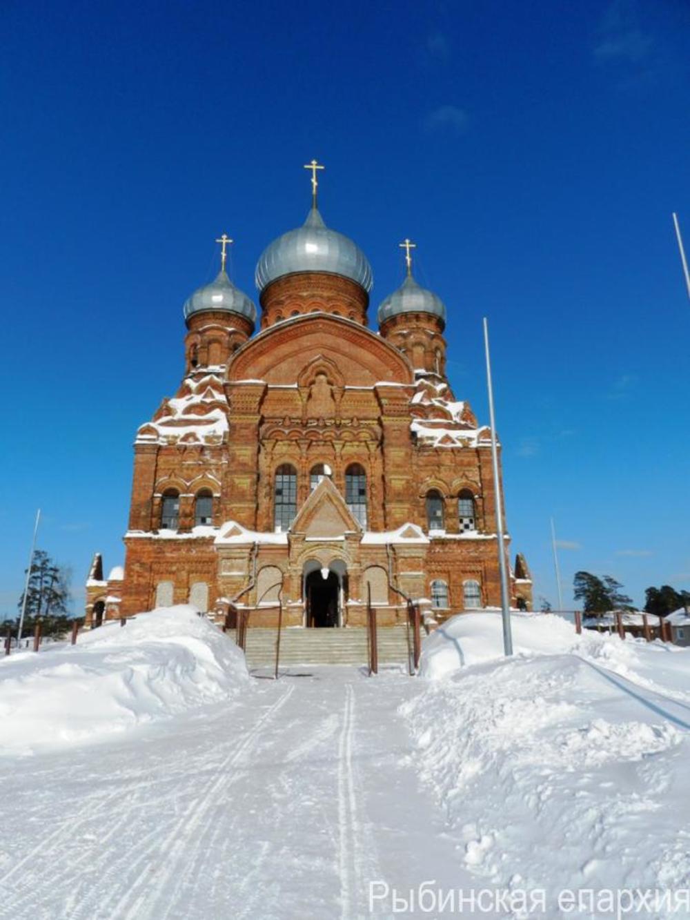 Собор Казанской иконы Божией Матери Даниловского Казанского монастыря на Горушке. Фото с сайта Рыбинской епархии