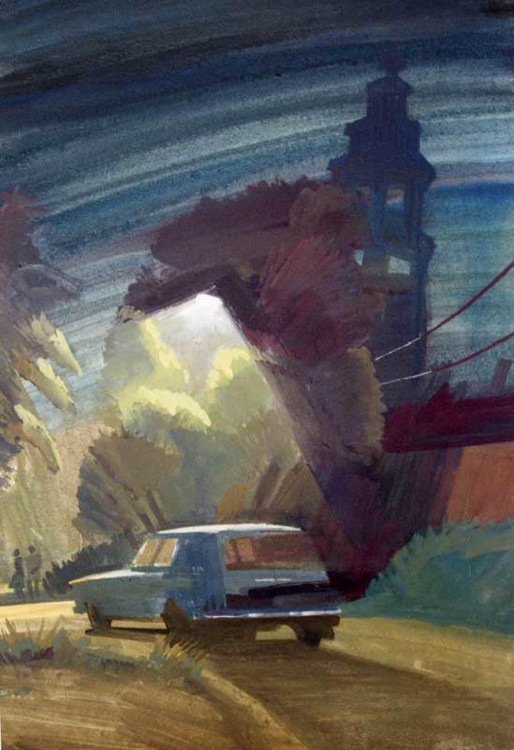 И. Сакуров. Вечерний город