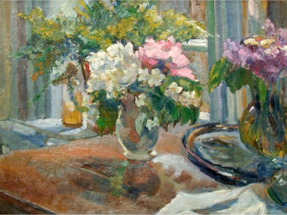 А.Г. Владыкина-Воронцова. Пионы и жасмин