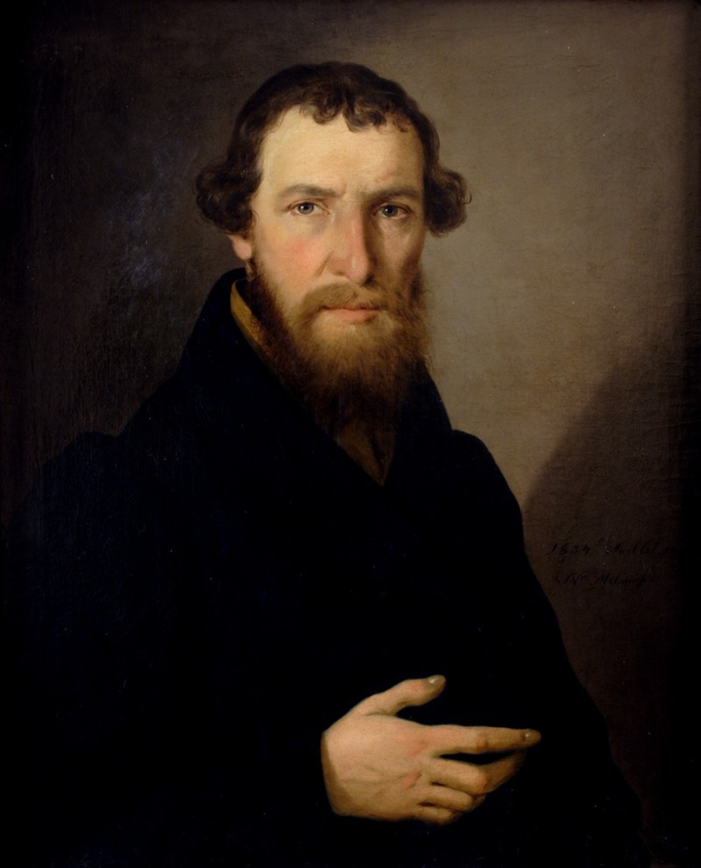 Н.Д.Мыльников. Портрет Д.С.Соболева. 1834