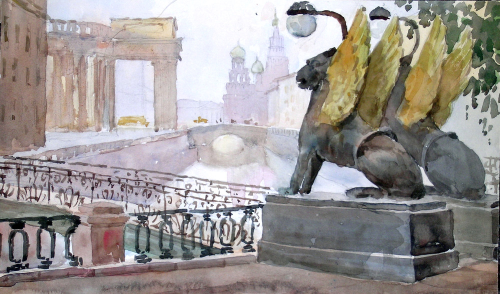 Акварельные работы В.Ф. Марова