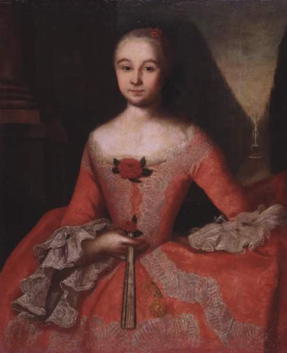 Портрет жены Н.И.Тишинина Ксении Леонтьевны, урожд. Тарбеевой. Худ. И.Я.Вишняков