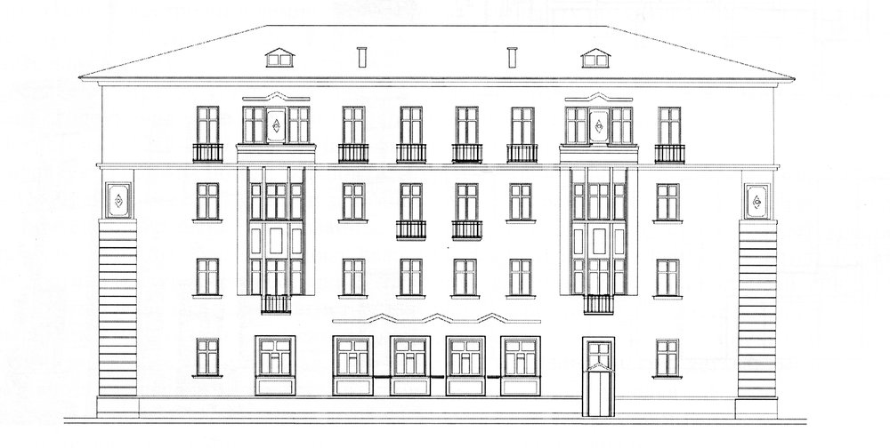 Жилой дом на пр. Октября, 41. Проект П.И. Курицына