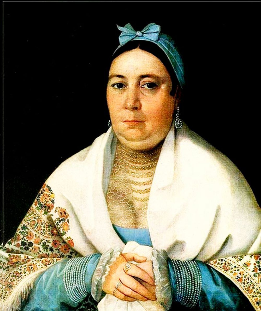 Н.Д.Мыльников. Портрет П.И.Астаповой. 1827