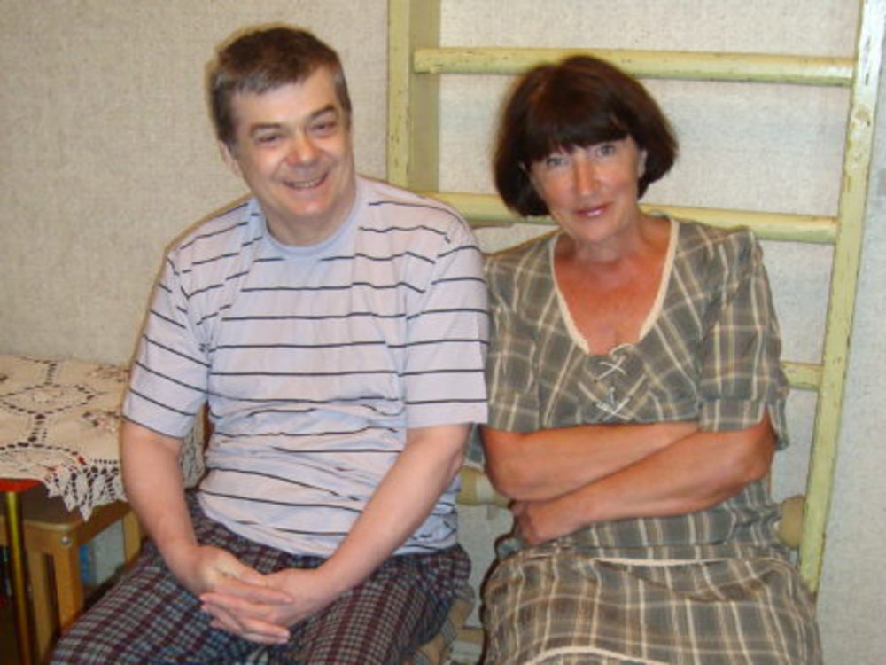 Николай Смирнов с женой Надеждой Кусковой. 2017. Фото из газеты "Здоровье"