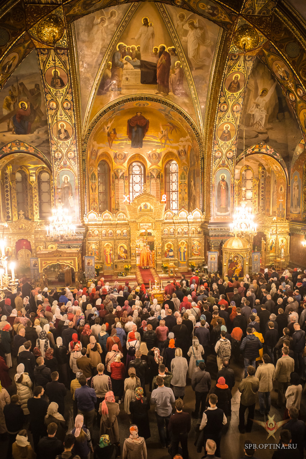 Успенская церковь в Санкт-Петербурге. Интерьер после реставрации. С сайта Оптинского подворья