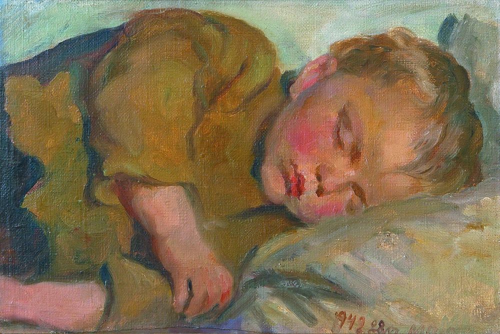 Владыкин М.А. Спящий мальчик. 1942. ЯХМ