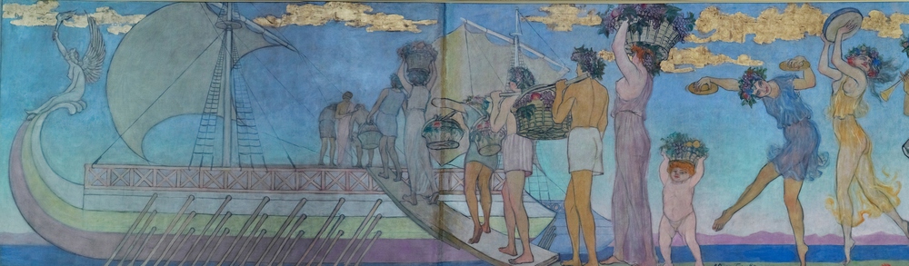 Н.И. Верхотуров. Фриз в театре им. Волкова. Фрагмент. 1911