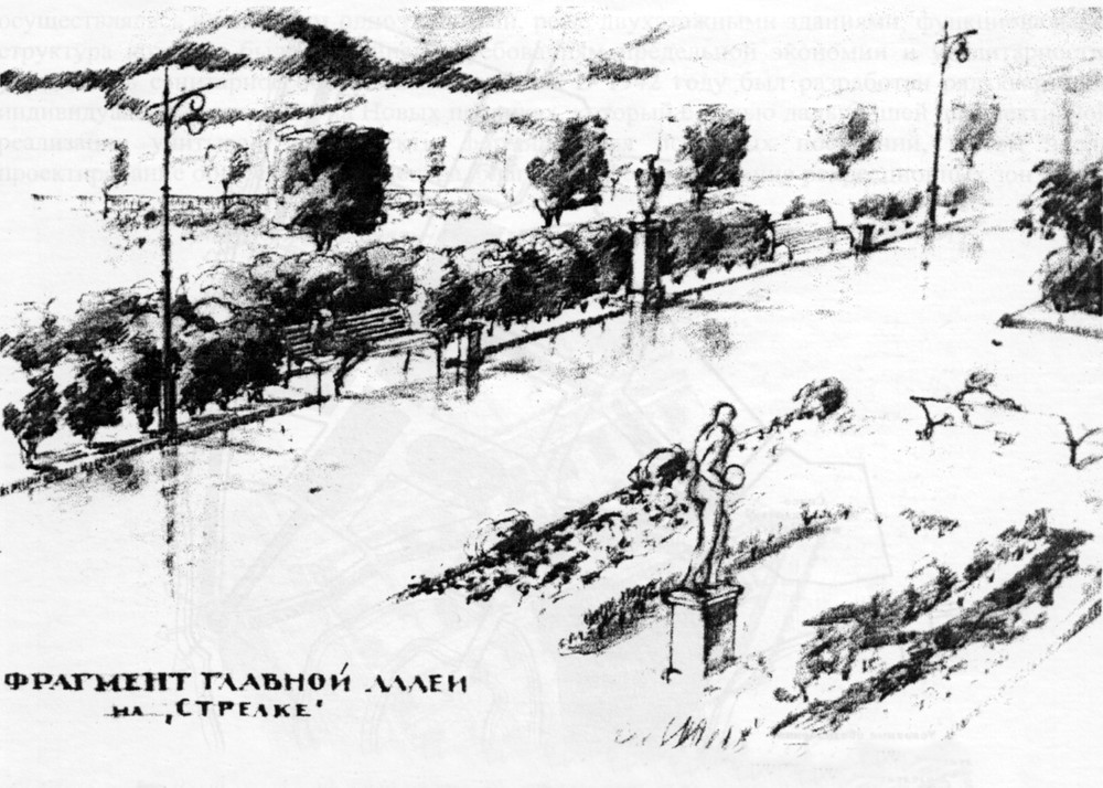 Проект реконструкции Волжской набережной (1944)