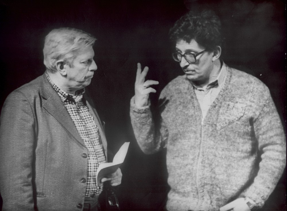 Сергей Тихонов и режиссёр Глеб Дроздов. Архив театра