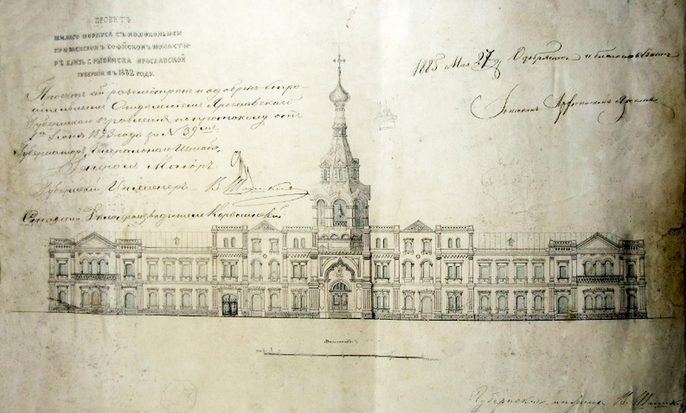 Проект восточного жилого корпуса с колокольней