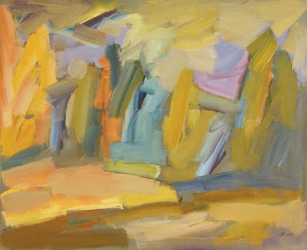 А.С.Александров. Золотая осень. 2015. Оргалит, акрил. 109х131 см.